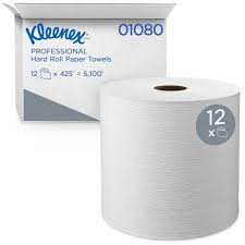 [KMC-01080] Kleenex Essuie-mains en rouleau 425'x8&quot; (20,3 cm x 129,5 m) Blanc